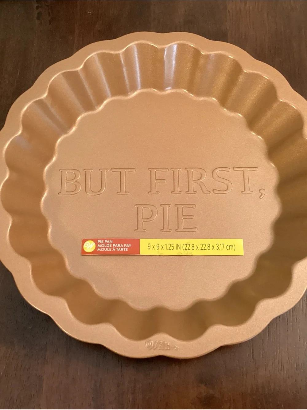 Wilton Copper Fluted Pie Pan with 